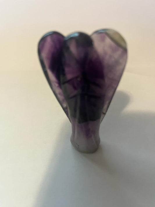 Gemstone Angel, Chakra Reiki Healing Crystal Carved Pocket Guardian