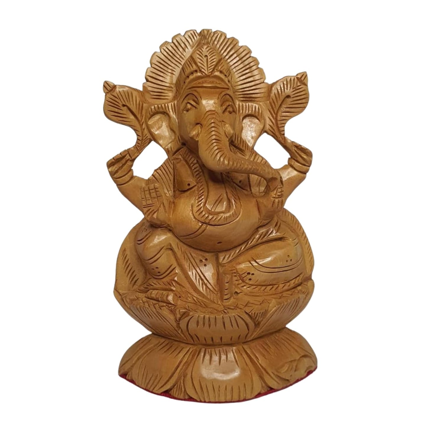 GENERIC Lord Ganesha Wooden Statue Idol for Pooja, Gift, Home and