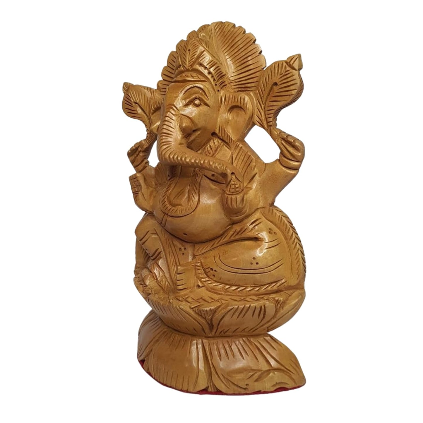 GENERIC Lord Ganesha Wooden Statue Idol for Pooja, Gift, Home and