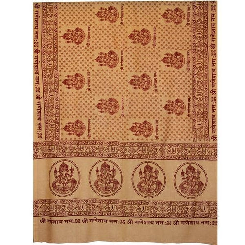 OM GANESHA HINDU YOGA MANTRA MEDITATION PRAYER SHAWL