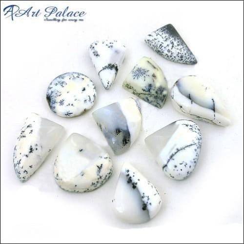 High-Quality Dendrolite Opal Loose Gemstone for Jewelry | Trendy Mixed