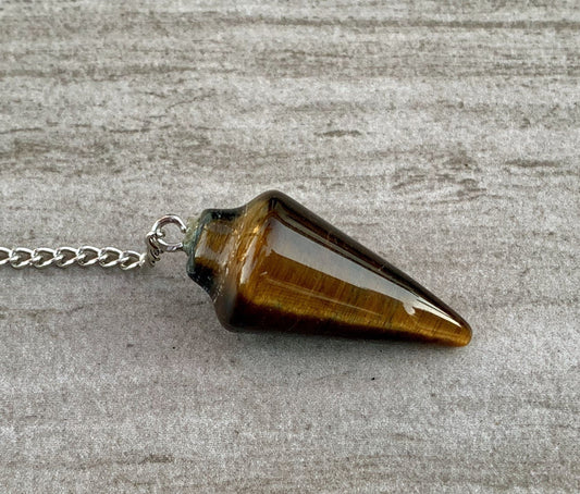 Tigers Eye Dowsing Pendulum Bracelet