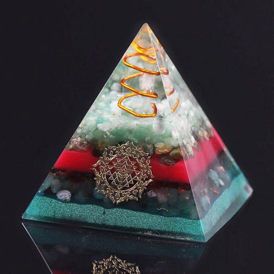Orgonite Pyramid Energy Crystal Chakra Healing Reiki Converter To
