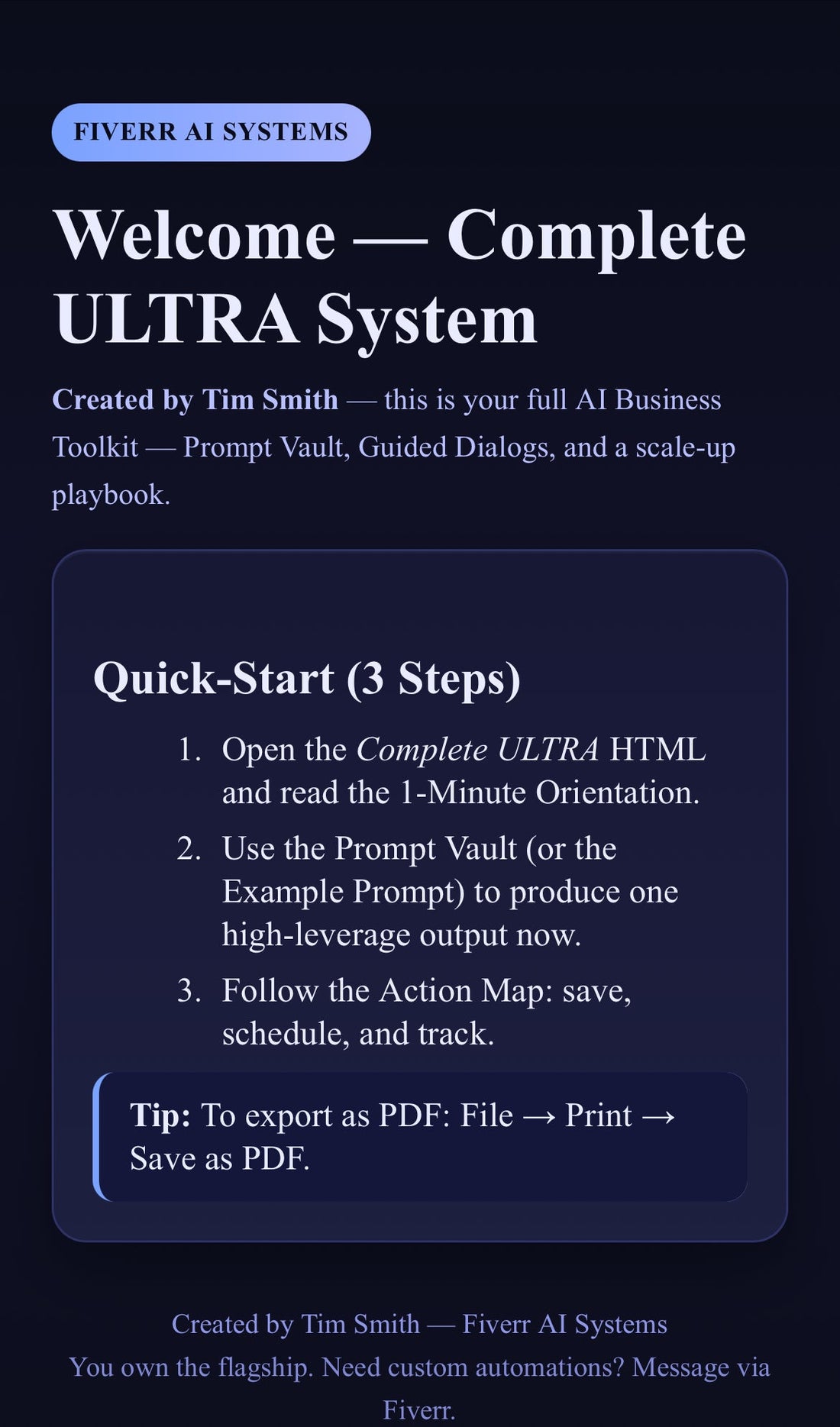The Rise of AI Systems on Fiverr – Build Your Own GPT-5 Business Toolkit