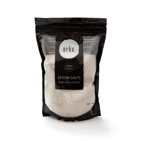 1Kg Orku Epsom Salt - Magnesium Sulphate Bath Salts Skin Body