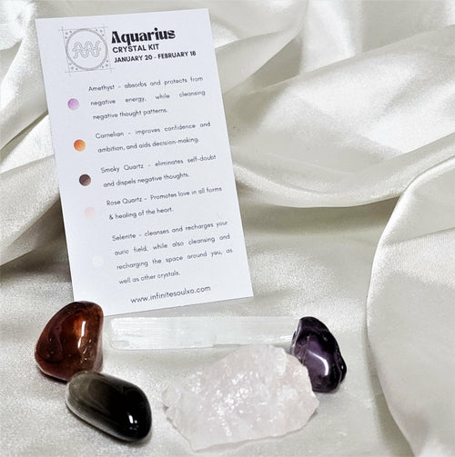 Star Sign Crystal Healing Kit: Aquarius