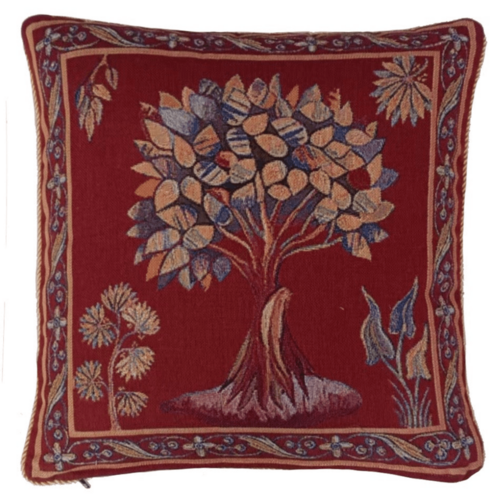 Art Apocalypse Tree Of Life Tapestry Cushion Cover 18X18 Inches