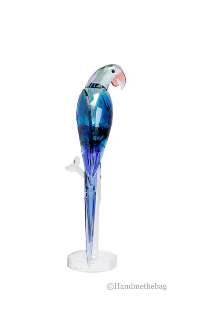 Swarovski Jungle Beats Banjo Green Macaw Crystal Figurine