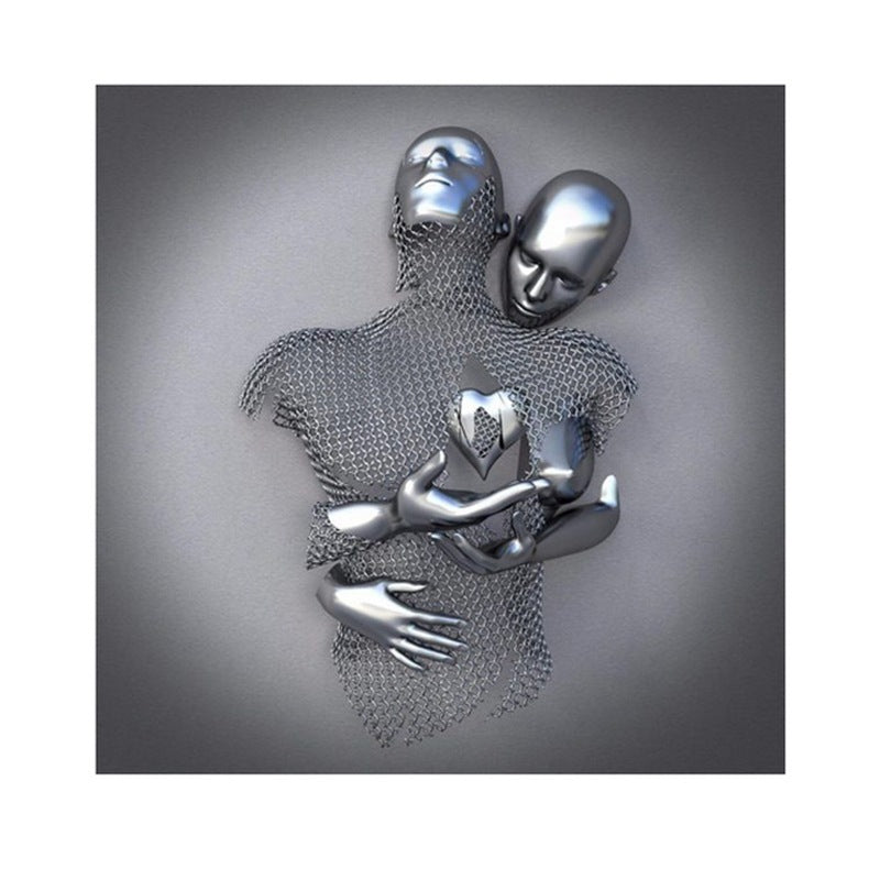 Metal  Statue Art Poster Hanging Painting