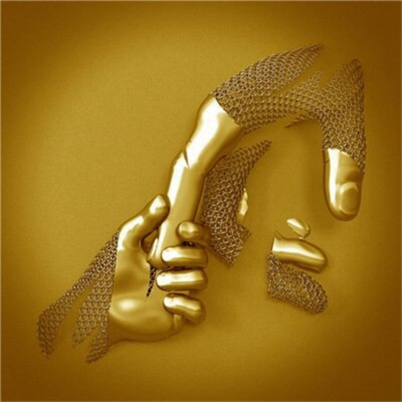 Metal  Statue Art Poster Hanging Painting
