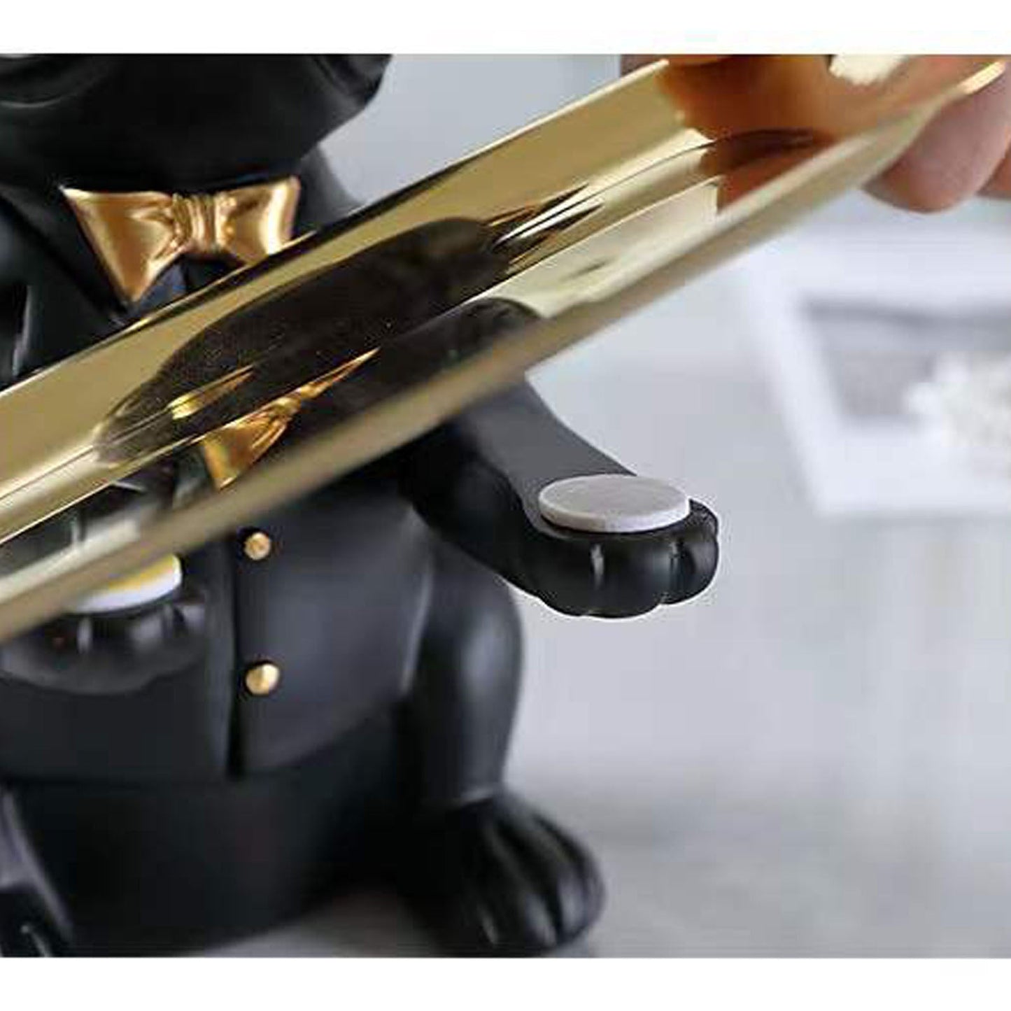 French Bulldog Statue Home Decoration, Cute Dog Statue With Tray