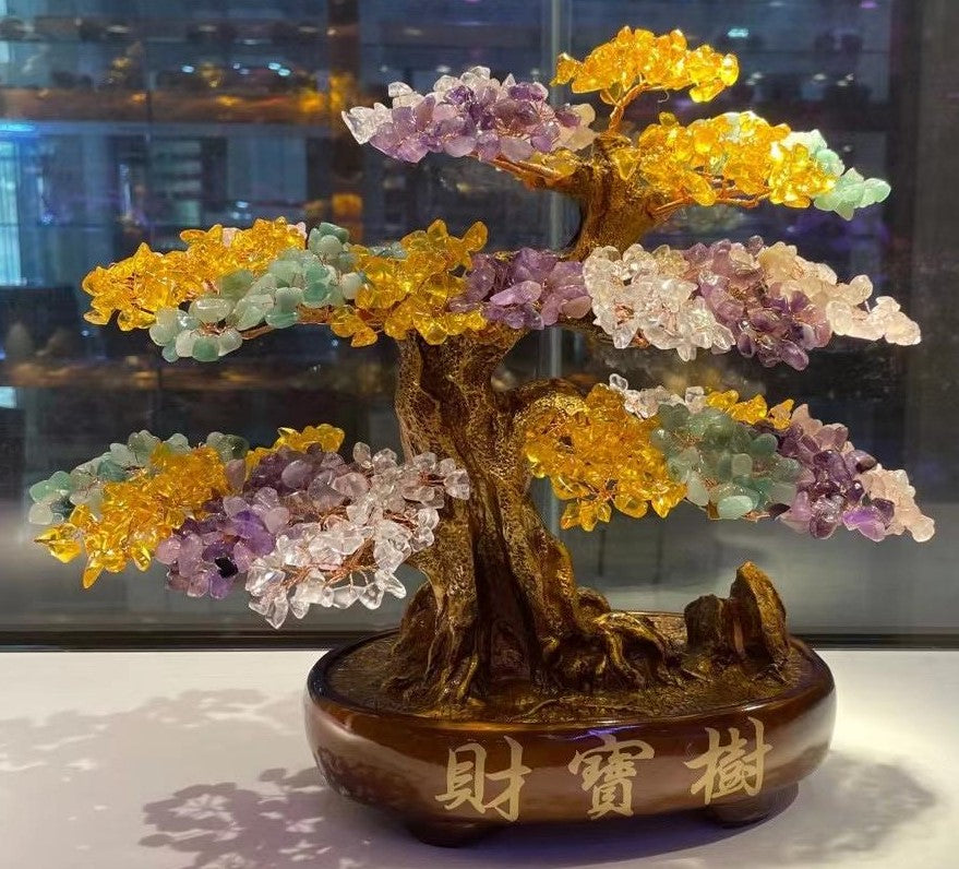 Tree of Life Chakra Crystal Tree for Healing and Luck