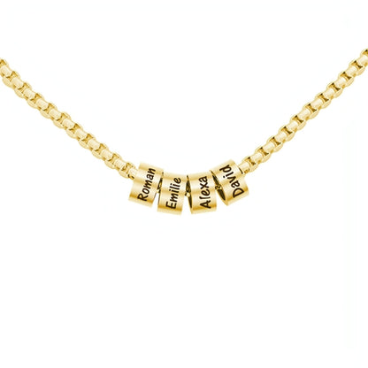 Minimalist Stainless Steel Beaded Necklace – Timeless & Elegant!