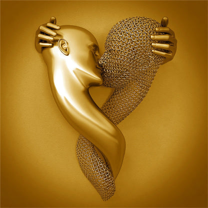 Metal  Statue Art Poster Hanging Painting
