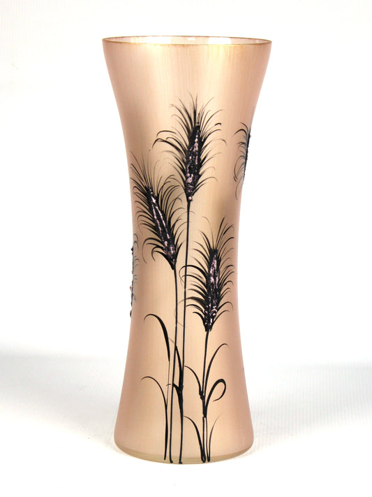 floor lilac art decorative glass vase 7756/360/sh328