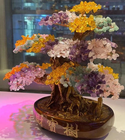 Tree of Life Chakra Crystal Tree for Healing and Luck