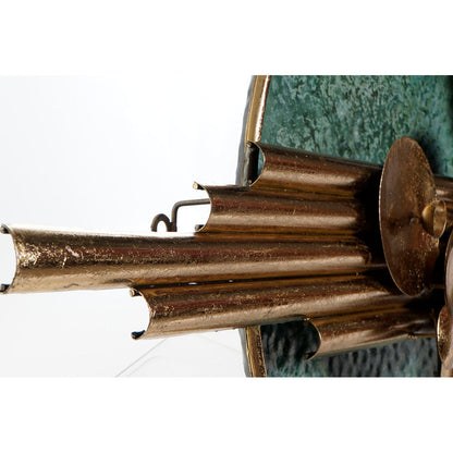 Wall Decoration DKD Home Decor Golden Metal Green (118.7 x 10 x 64 cm)