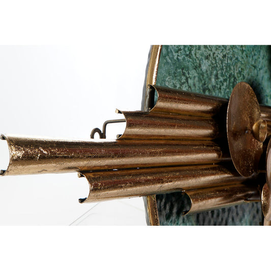 Wall Decoration DKD Home Decor Golden Metal Green (118.7 x 10 x 64 cm)