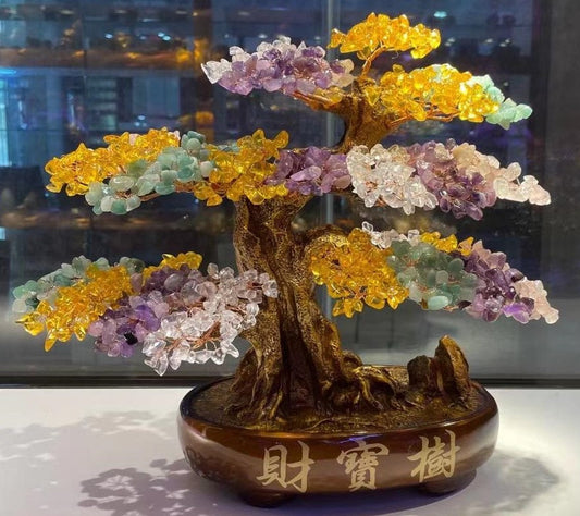 Tree of Life Chakra Crystal Tree for Healing and Luck