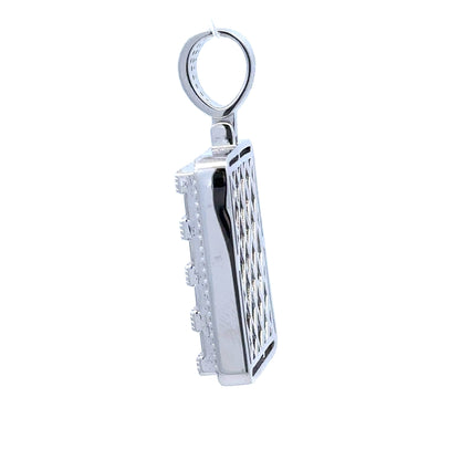 BEACON 5 CTW 925 CZ MOISSANITE RHODIUM PENDANT I 996651