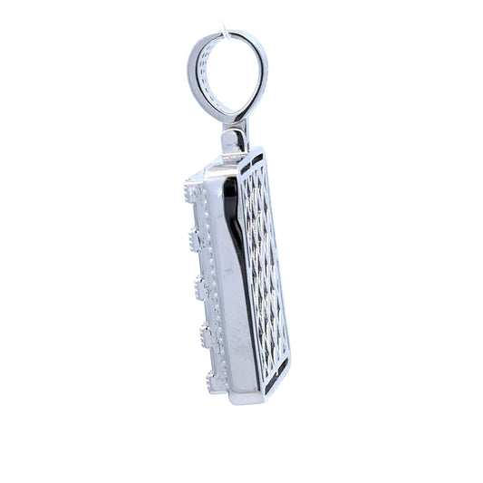 BEACON 5 CTW 925 CZ MOISSANITE RHODIUM PENDANT I 996651