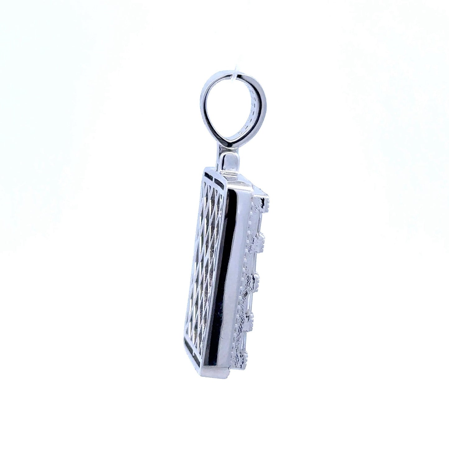 BEACON 5 CTW 925 CZ MOISSANITE RHODIUM PENDANT I 996651
