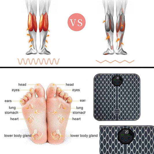 Household LCD Display Sole Massage Foot Mat