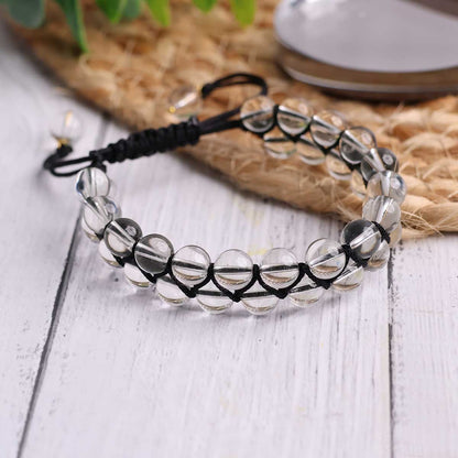 Clear Quartz Adjustable Thread Bracelet