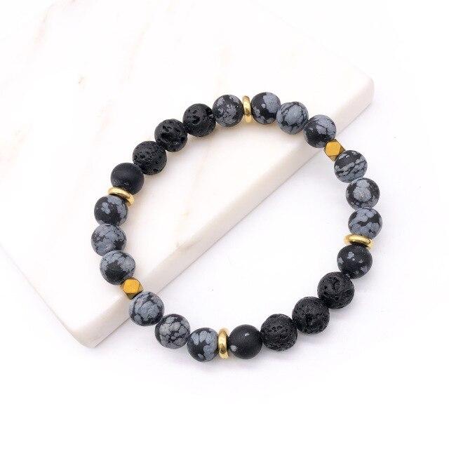 Black Lava Stone Bracelet