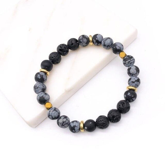 Black Lava Stone Bracelet