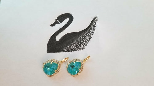 Swarovski Crystal Pear Shaped Statement Earrings, Bridal/Bridesmaid