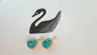 Swarovski Crystal Pear Shaped Statement Earrings, Bridal/Bridesmaid