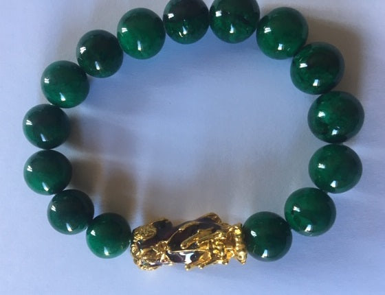 Green Jade Pixiu Bracelet