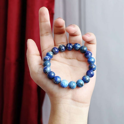 Lapis Lazuli Round Beads Bracelet