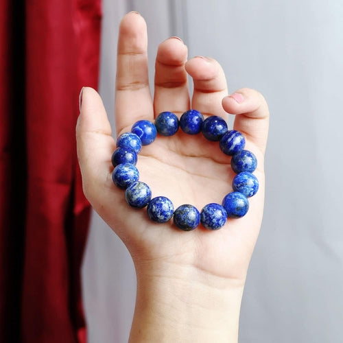 Lapis Lazuli Round Beads Bracelet
