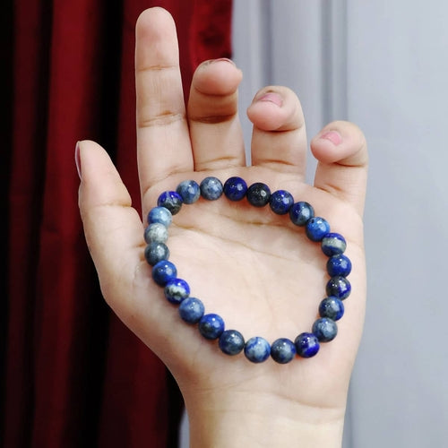 Lapis Lazuli Round Beads Bracelet