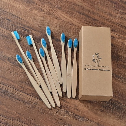 New design mixed color bamboo toothbrush Eco