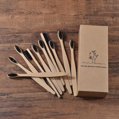 New design mixed color bamboo toothbrush Eco