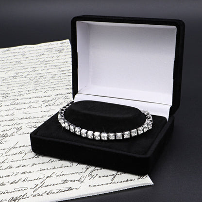 Quality Rhodium Plated Tennis Bracelet Made with SWAROVSKI® Crystals -