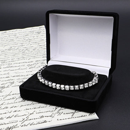 Quality Rhodium Plated Tennis Bracelet Made with SWAROVSKI® Crystals -