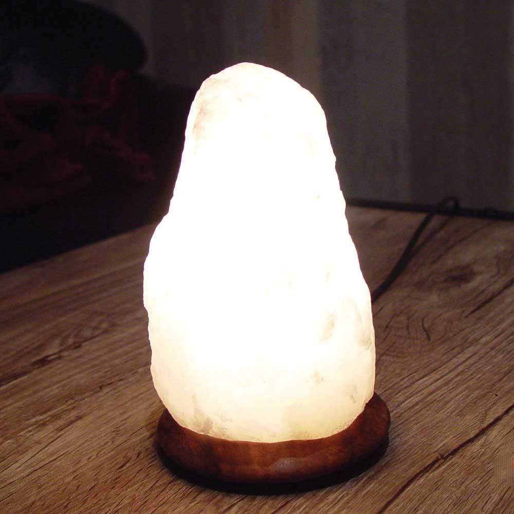 Himalayan White Rock Salt Lamps - 12V 12W Natural Shape Cut Unique