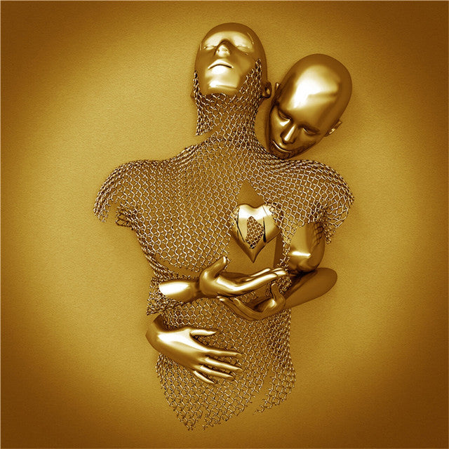 Metal  Statue Art Poster Hanging Painting