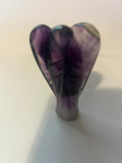 Gemstone Angel, Chakra Reiki Healing Crystal Carved Pocket Guardian
