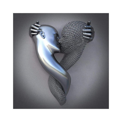 Metal  Statue Art Poster Hanging Painting