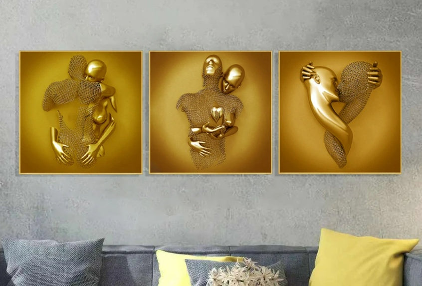 Metal  Statue Art Poster Hanging Painting
