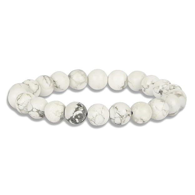 Natural Howlite Bracelet for Men and Women