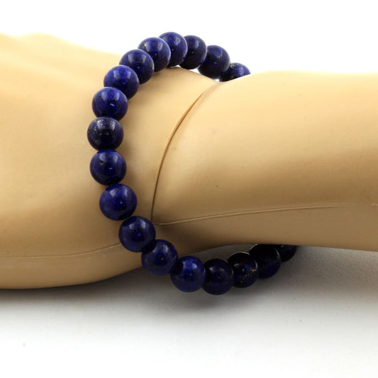 Lapis Lazuli Bracelet 8 mm Beads.