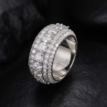 LuxeJewels™ - S925 Sterling Silver Mosonite Ring