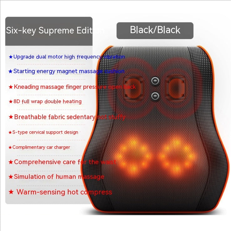 Waist Massager Cervical Back Leg Kneading Pillow Whole Body Electric Massage Mat