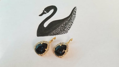 Swarovski Crystal Pear Shaped Statement Earrings, Bridal/Bridesmaid